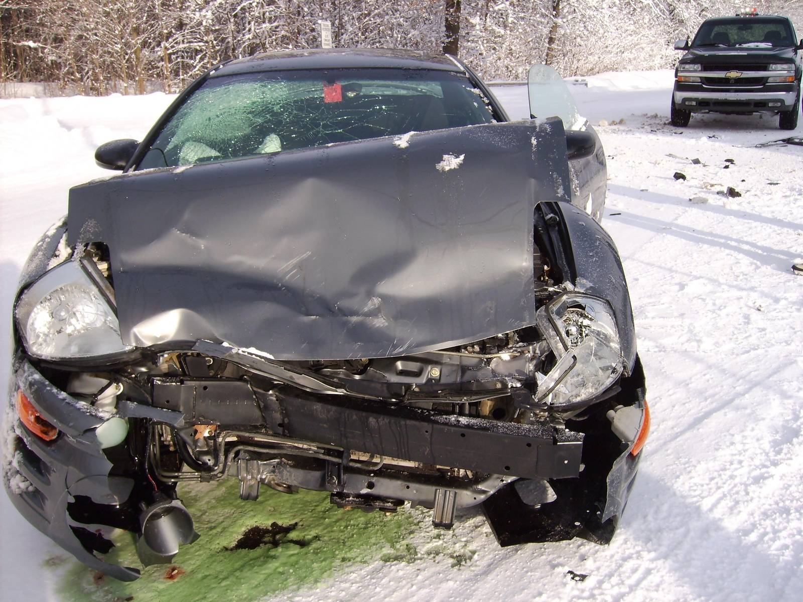 winter car accident