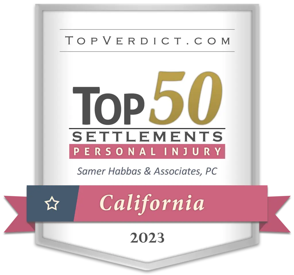  Top 50 Personal Injury Settlements California 2023 Firm badge - Top-Rated Personal Injury Attorneys